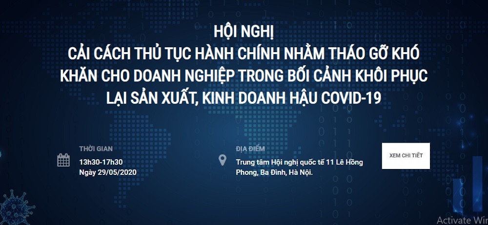 Hội nghị hiến kế cải cách cơ chế chính sách, thủ tục, hành chính giúp doanh nghiệp khôi phục sản xuất kinh doanh sau dịch bệnh Covid-19 đang hoàn tất những công đoạn chuẩn bị cuối cùng