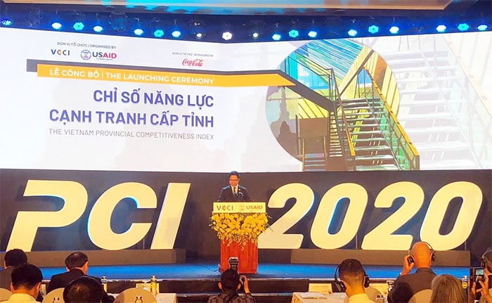 Tổ chức lễ công bố chỉ số năng lực cạnh tranh cấp tỉnh (PCI) 2020