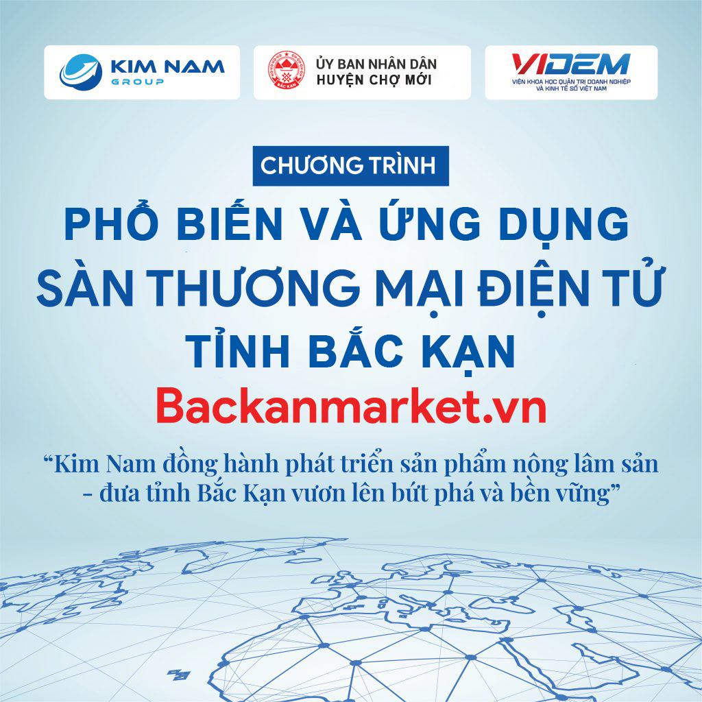 Chương trình "Phổ biến và ứng dụng sàn thương mại điện tử tỉnh Bắc Kạn"