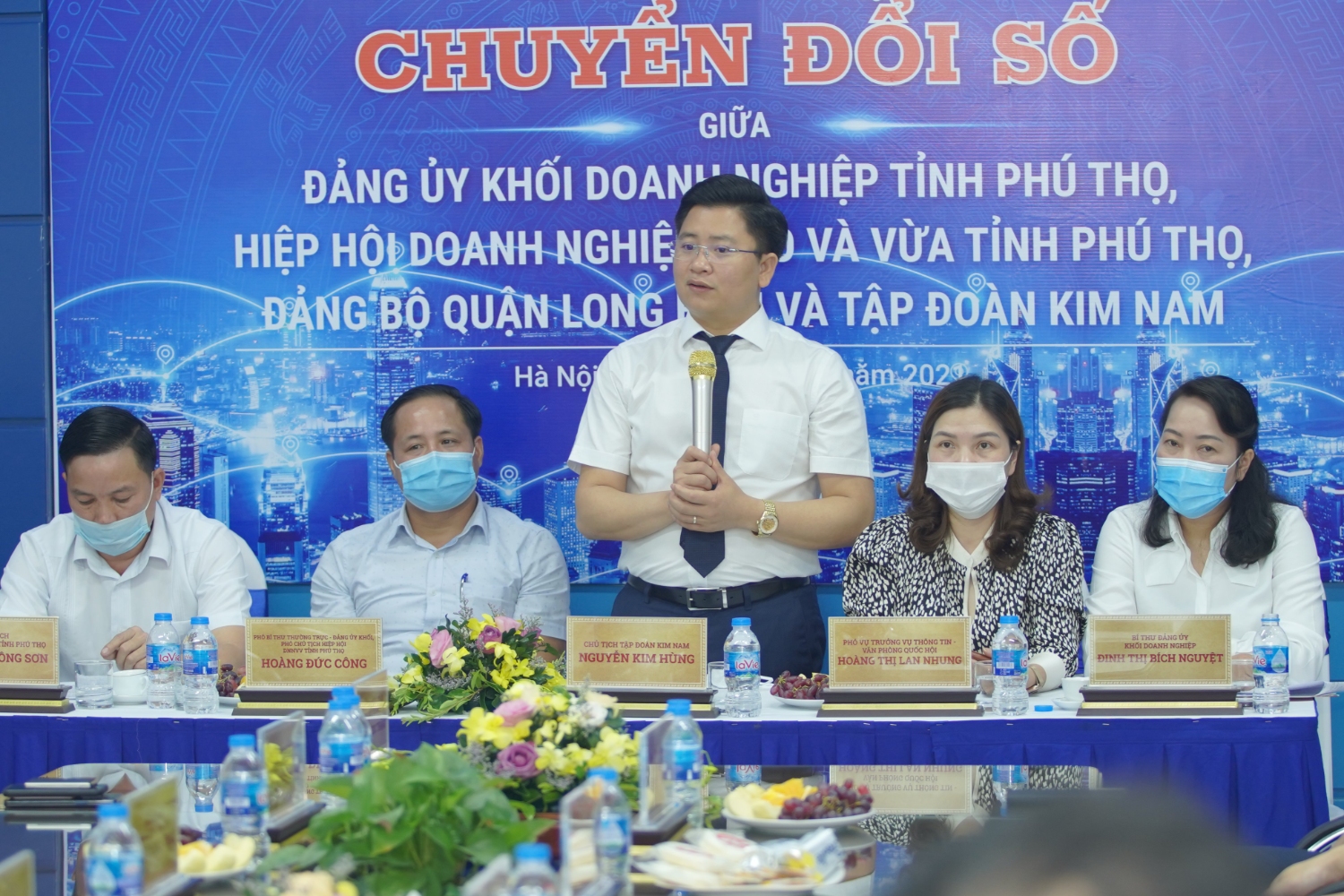 Tập đoàn Kim Nam đón tiếp và làm việc “chuyển đổi số giữa Đảng ủy khối doanh nghiệp tỉnh Phú thọ, Hiệp hội doanh nghiệp nhỏ và vừa Việt Nam, tỉnh Phú Thọ và Đảng bộ Quận Long Biên”