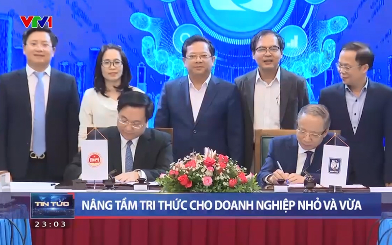 Đài truyền hình VTV1 đưa tin về Sự kiện ký kết và kick off dự án SMELearning